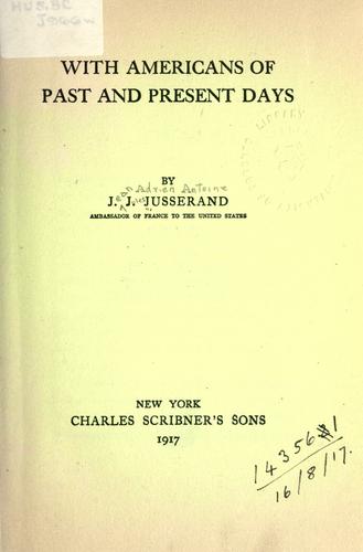 Cover of With Americans of Past and Present Days