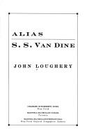 Cover of Alias S.S. Van Dine