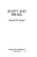 Cover of Egypt and Israel