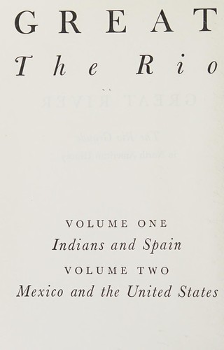 Cover of Great River: The Rio Grande in North American History