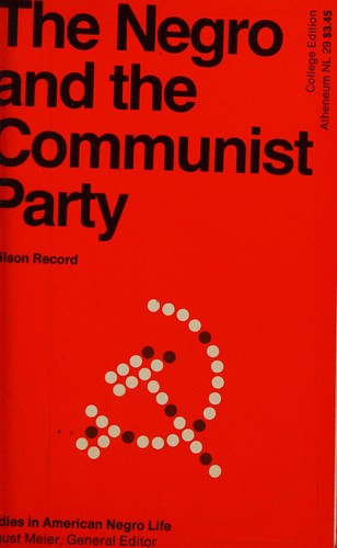 Cover of The Negro and the Communist Party