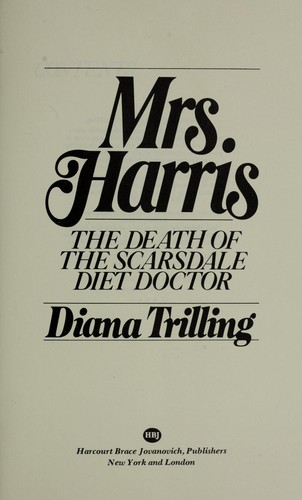 Cover of Mrs. Harris: The Death of the Scarsdale Diet Doctor