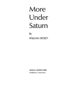 Cover of More Under Saturn