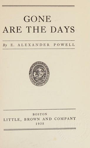 Cover of Gone Are the Days