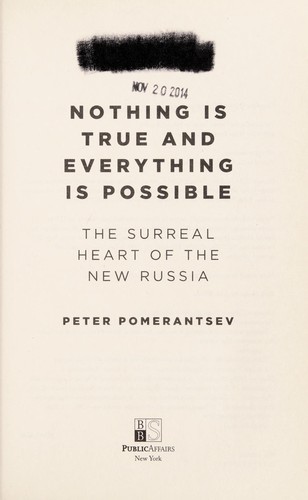Cover of Nothing Is True and Everything Is Possible