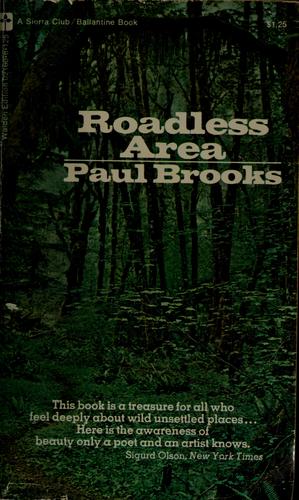 Cover of Roadless Area