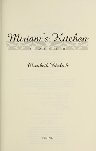 Cover of Miriam's Kitchen: A Memoir
