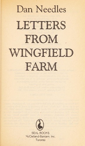 Cover of Letters from Wingfield Farm
