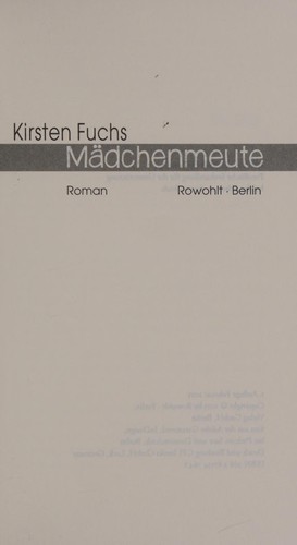 Cover of Mädchenmeute