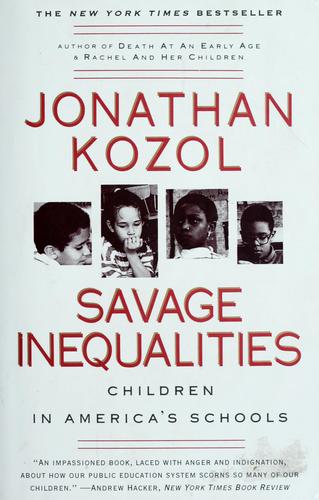 Cover of Savage Inequalities: Children in America's Schools