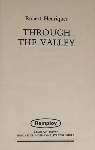 Cover of Through the Valley