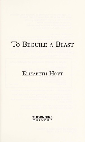 Cover of To Beguile a Beast