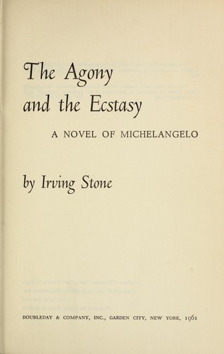 Cover of The Agony and the Ecstasy