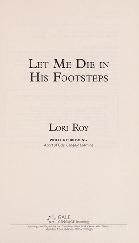 Cover of Let Me Die in His Footsteps