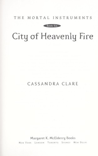 Cover of City of Heavenly Fire