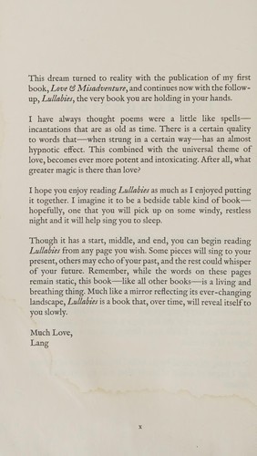 Cover of Lullabies