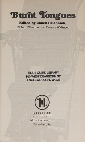 Cover of Burnt Tongues