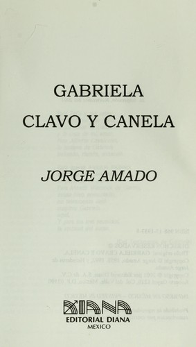 Cover of Gabriela, clavo y canela