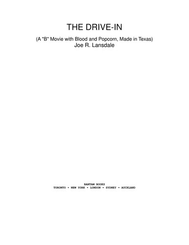 Cover of The Drive-In