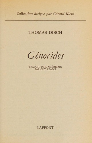 Cover of The Genocides