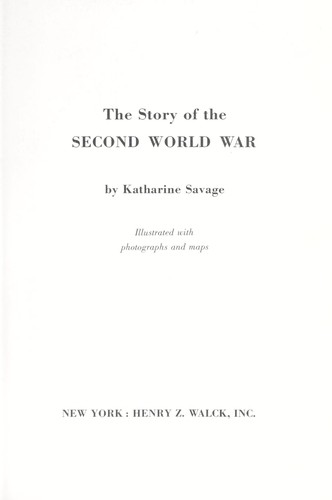 Cover of The Story of the Second World War