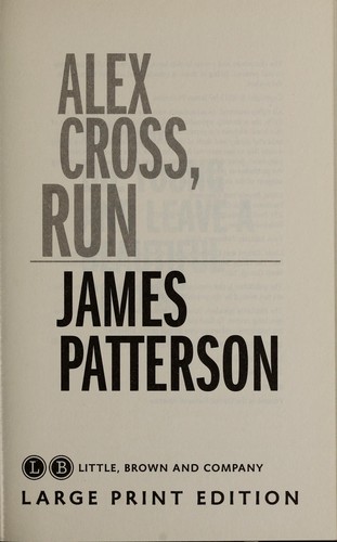 Cover of Alex Cross, Run