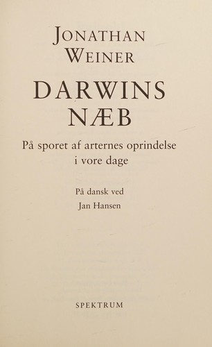 Cover of The Beak of the Finch: A Story of Evolution in Our Time