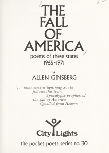 Cover of The Fall Of America: Poems Of These States, 1965-1971