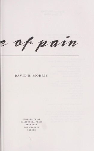 Cover of The Culture Of Pain
