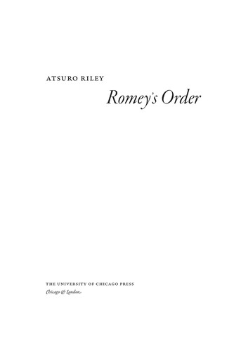 Cover of Romey's Order