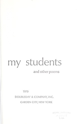 Cover of Testament for My Students