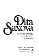 Cover of Dita Saxova