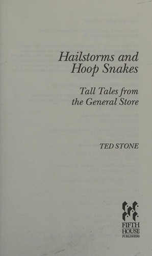 Cover of Hailstorms and Hoop Snakes