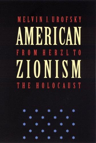 Cover of American Zionism from Herzl to the Holocaust