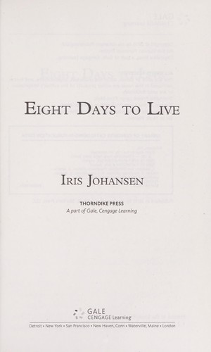 Cover of Eight Days to Live