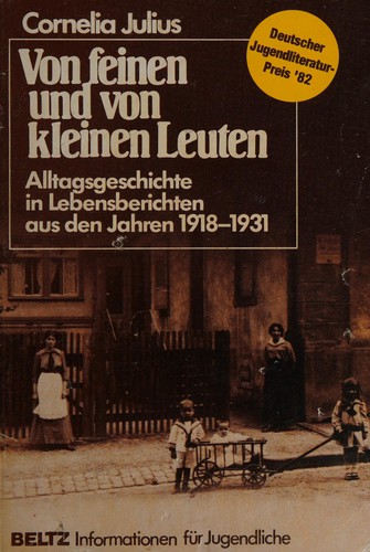 Cover of Von feinen und von kleinen Leuten