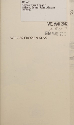 Cover of Across Frozen Seas