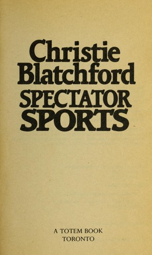 Cover of Spectator Sports