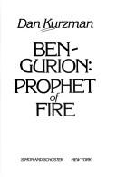 Cover of Ben-Gurion: Prophet of Fire