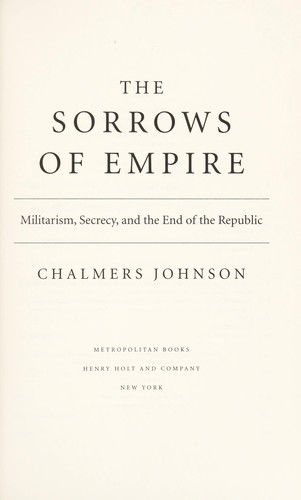 Cover of Sorrow of Empire