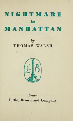 Cover of Nightmare in Manhattan