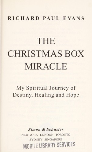 Cover of The Christmas Box Miracle