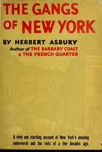 Cover of The Gangs of New York