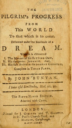 Cover of The Pilgrim’s Progress