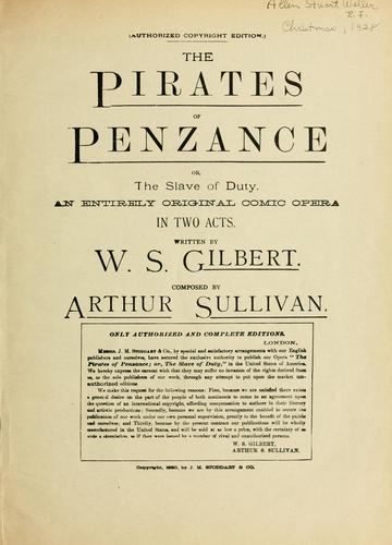 Cover of The Pirates of Penzance